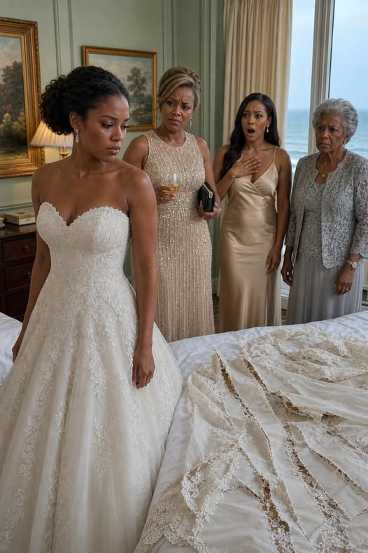 VF-The Night Before My Wedding, My Sister Sent Me A Photo Of My Dress Cut To Pieces And Texted, “Oops. Guess The Ugly Dress Matches The Ugly Bride.” My Mom Said, “Don’t Be Dramatic.” I Didn’t Cry. I Just Called My Insurance Company—And By Noon, Two Officers Were Standing At My Sister’s Door… – News