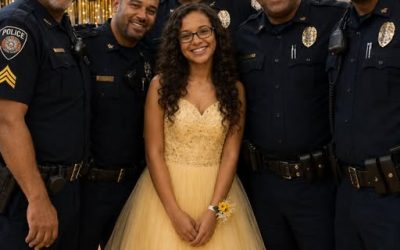 After My Husband Passed Away, I Went to the Father-Daughter School Dance in His Place – My Daughter’s Classmates Laughed Until 5 Officers Walked Into the Hall