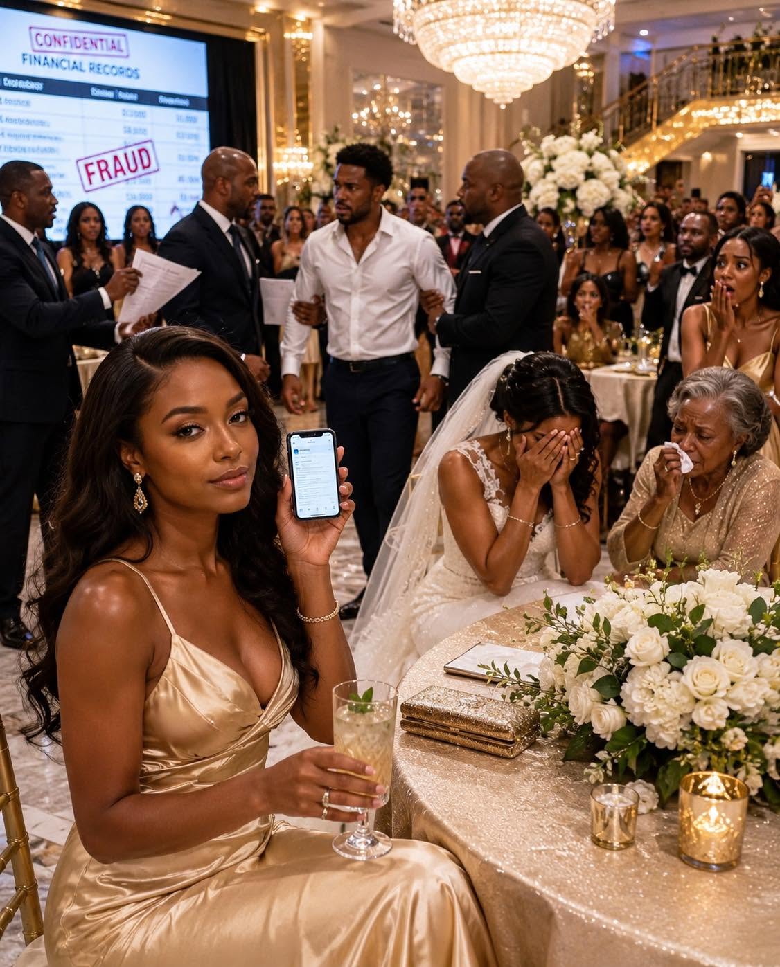 At my SIL’s wedding, my mother-in-law seated my husband’s mistress with the family. I didn’t cry or confront anyone. I just picked up my gift and walked out. That night, my husband called me 11 times