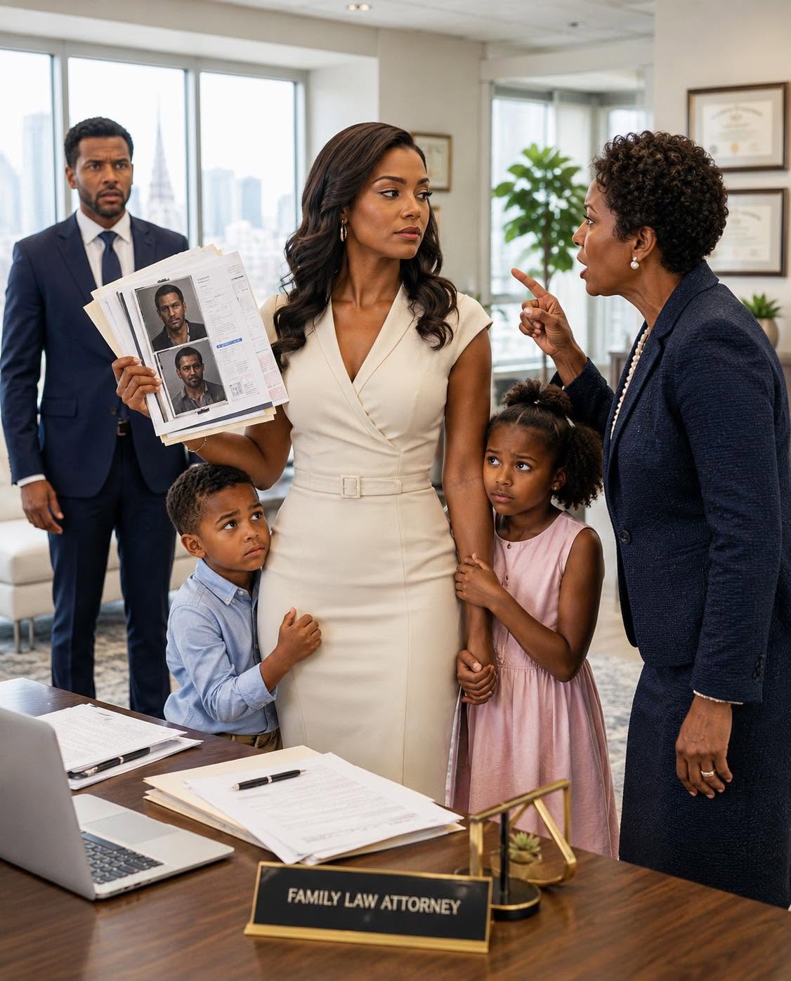 My mother-in-law came to see my children without knowing that her son had abandoned us; she called me incapable in front of everyone, until I showed her the file, the cameras and who tried to take my children away from me.
