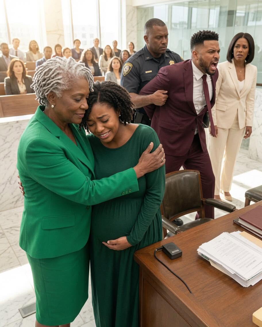 At my divorce hearing, I was eight months pregnant when the judge ruled that I would walk away with nothing. My husband smirked, convinced he had won.