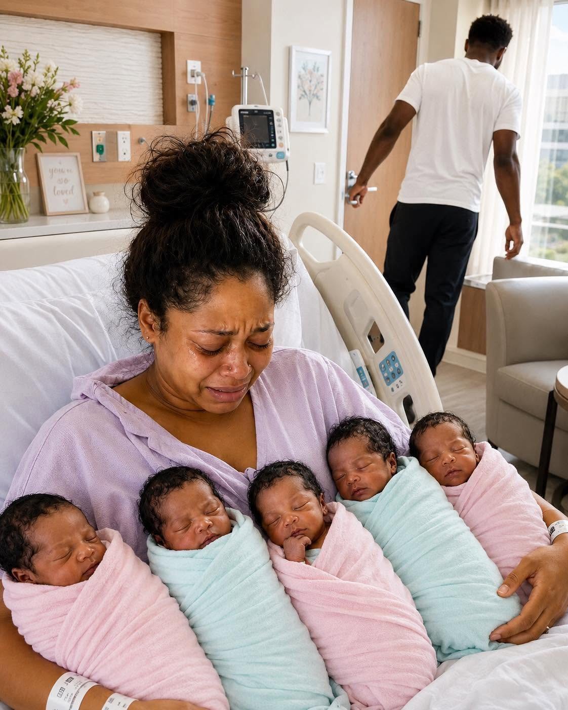 Right after the five babies were born, the father whispered, “These aren’t mine,” and walked out. The mother stayed calm and vowed to raise them alone. But thirty years later, when the real truth surfaced… Everything changed.