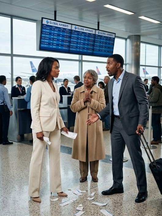 At the airport, my father left my grandmother with her old suitcase after taking 0,000 pesos from her and blurted out, “She’s not coming with us anymore.” I tore up my ticket without screaming