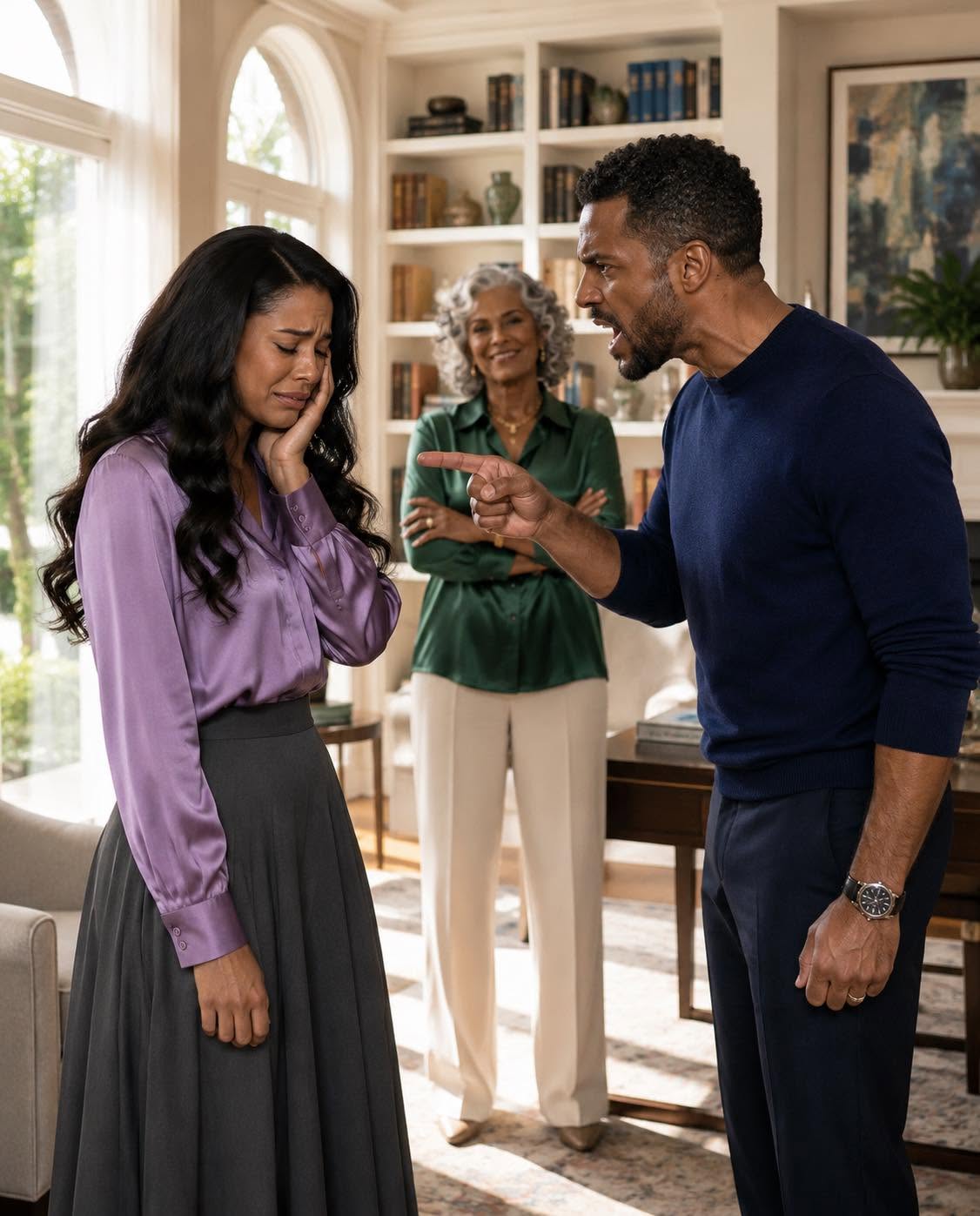I Argued With My Mother-in-Law… My Husband Rushed Over, Sl@pped Me Across the Face, and Shouted, “Get Out of My House!” But Neither of Them Had Any Idea That the ,000 His Mother Received Every Month Secretly Came From My Bank Account… Or That the Mansion Where They Humiliated Me Was Legally Mine.