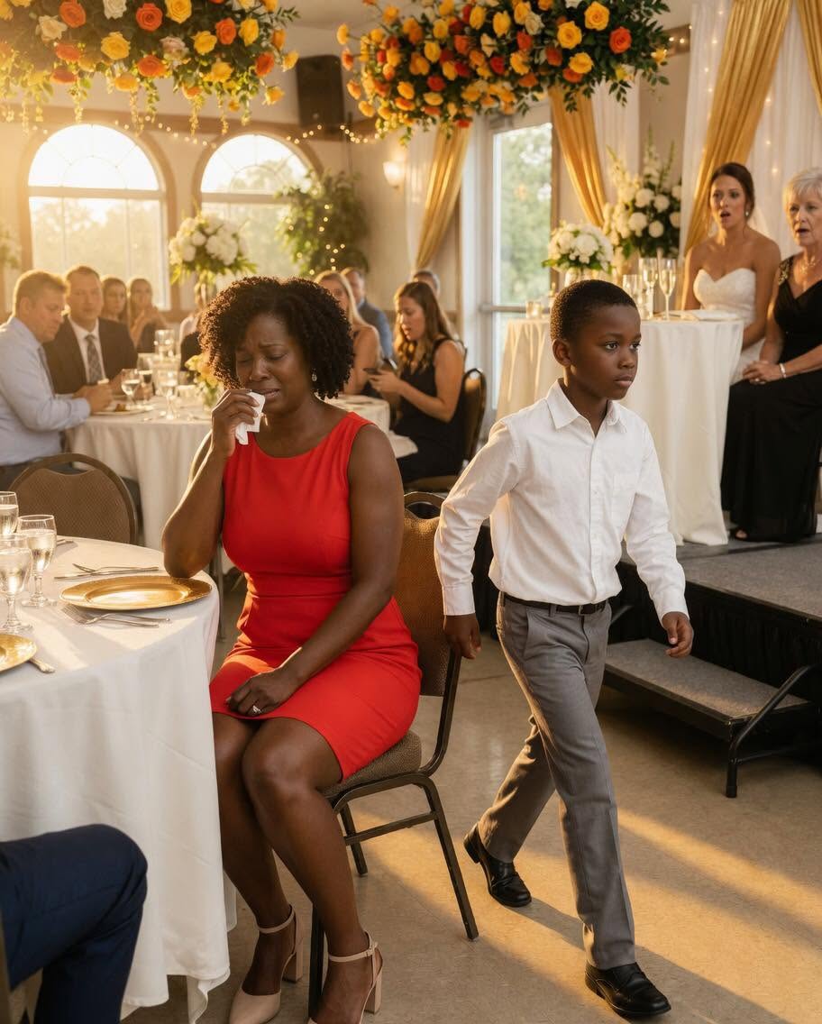 I sat frozen as the entire wedding reception burst into laughter. My brother’s bride had just called me a sad single mother, and my own mother added that I was like a clearance item with a torn tag.