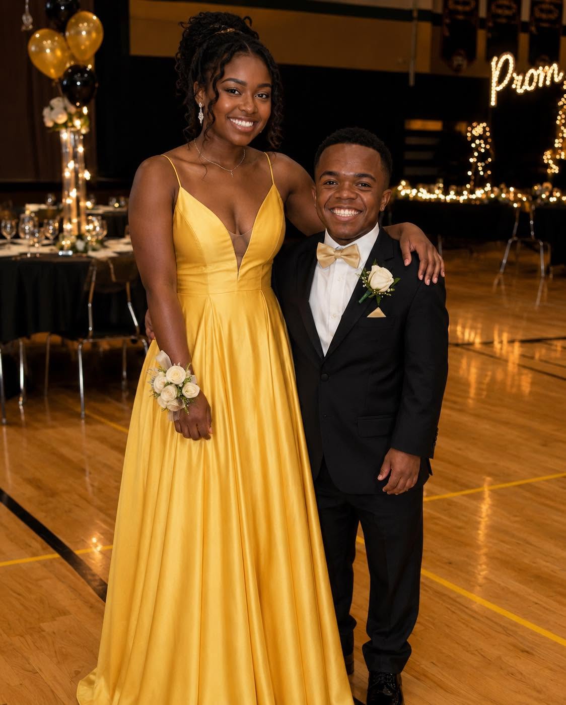 Everyone at school laughed at my boyfriend because of his height — but at prom, our teacher called us onto the stage and said words that left the entire room speechless.  Two years ago, a boy named Elliot transferred into our class. He was very short, and our classmates constantly made fun of him.  But not me.  We became friends in the first few days after he transferred to our school.  We started spending a lot of time together, and eventually, I fell in love with him.  We started dating and basically became the “”popular”” couple at school because people started making fun of me too.  Elliot has achondroplasia. He’s short, but I didn’t care.  He’s kind, funny, and an amazing guy. He treated me wonderfully, and even my parents adored him.  Then prom night finally came.  I wore the most beautiful dress my mom and I had picked out together, and Elliot knocked on my door and picked me up for prom like a true gentleman.  The second we walked into the school, the teasing started again.  Someone shouted:  “”Oh my God, did you bring your little brother? Is he, like, 5 years old?””  Another classmate yelled:  “”Looks like one and a half people showed up to prom!””  Still, we ignored them.  And while all the other guys were asking girls to dance, Elliot led me to the center of the dance floor like I was a queen and danced with me.  Then one of the girls shouted again:  “”Maybe you should just pick him up and dance with him like he’s a child!””  Tears were already filling my eyes, and I quietly suggested to Elliot that we should leave.  But suddenly, someone tapped me on the shoulder.  It was Mrs. Parker, our math teacher.  She asked Elliot and me to come up onstage.  Onstage, Mrs. Parker turned off the music. We stood beside her.  Everyone in the room immediately started complaining and groaning.  Then she grabbed the microphone and said:  “”Everyone, quiet down RIGHT NOW! I have something IMPORTANT to say about Elliot, and I need all of you to listen.””  She kept speaking, and I felt the air leave my lungs as the entire room fell silent and HELD ITS BREATH (I know you’re all very curious about the next part, so if you want to read more, please leave a “”YES”” comment below!) See less Comments Flores Carlos