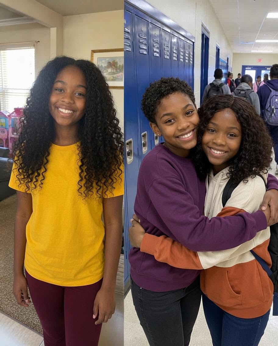My 12-Year-Old Daughter Cu.t Off Her Hair for a Girl with Can:cer – Then the Principal Called and Said, ‘You Need to Come Now and See What Happened with Your Own Eyes’