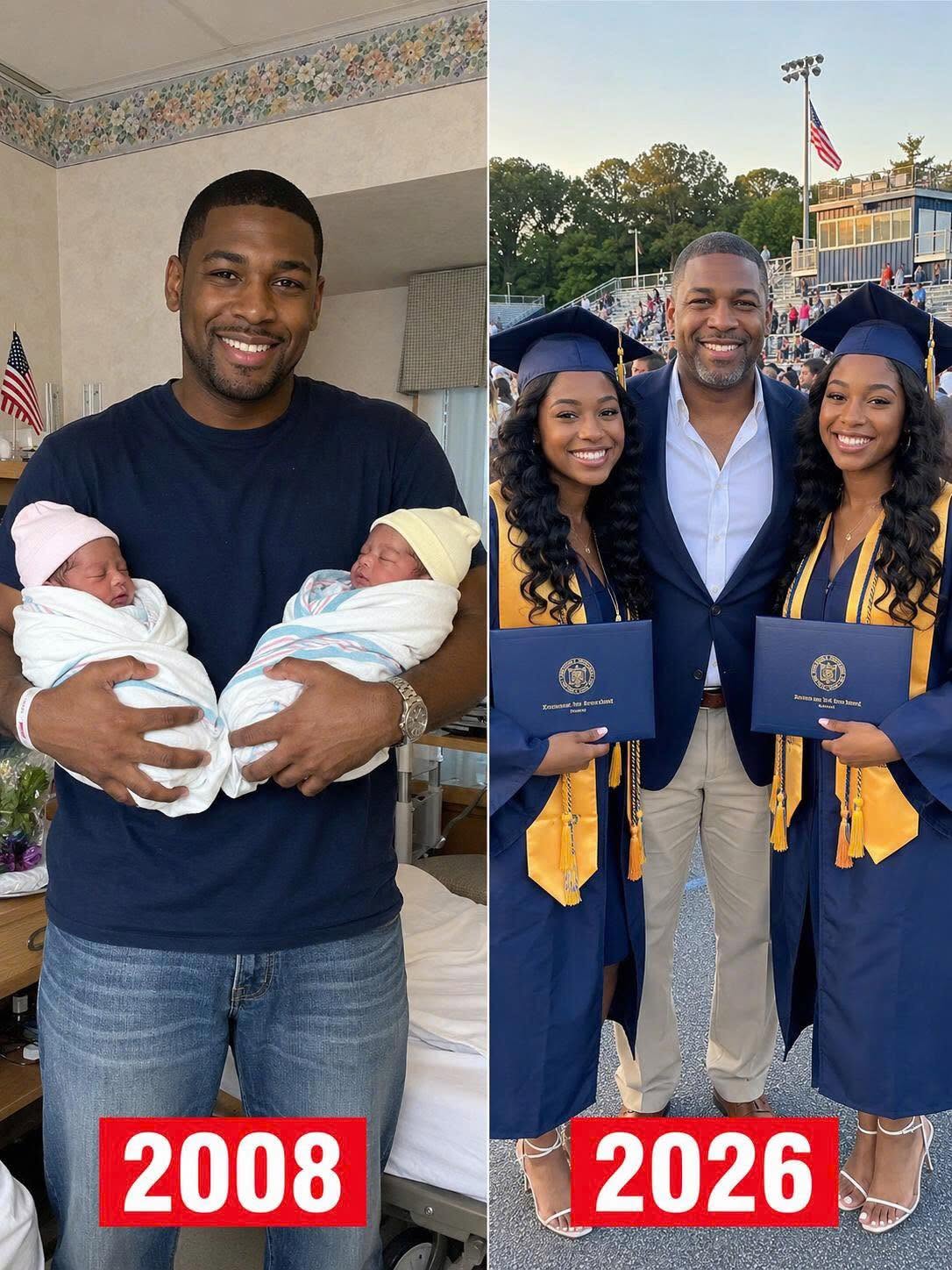 My Wife Left Our Twins Right After Birth – 18 Years Later, She Showed up at Their Graduation with a ‘Special Gift’, But What My Daughters Did Next Froze the Room