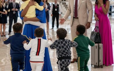 Billionaire’s Airport Shock: His Mistress Stood Beside Him With Her Handbag—Then His Forgotten Wife Arrived With Quadruplets He Couldn’t Even Name… – FG News