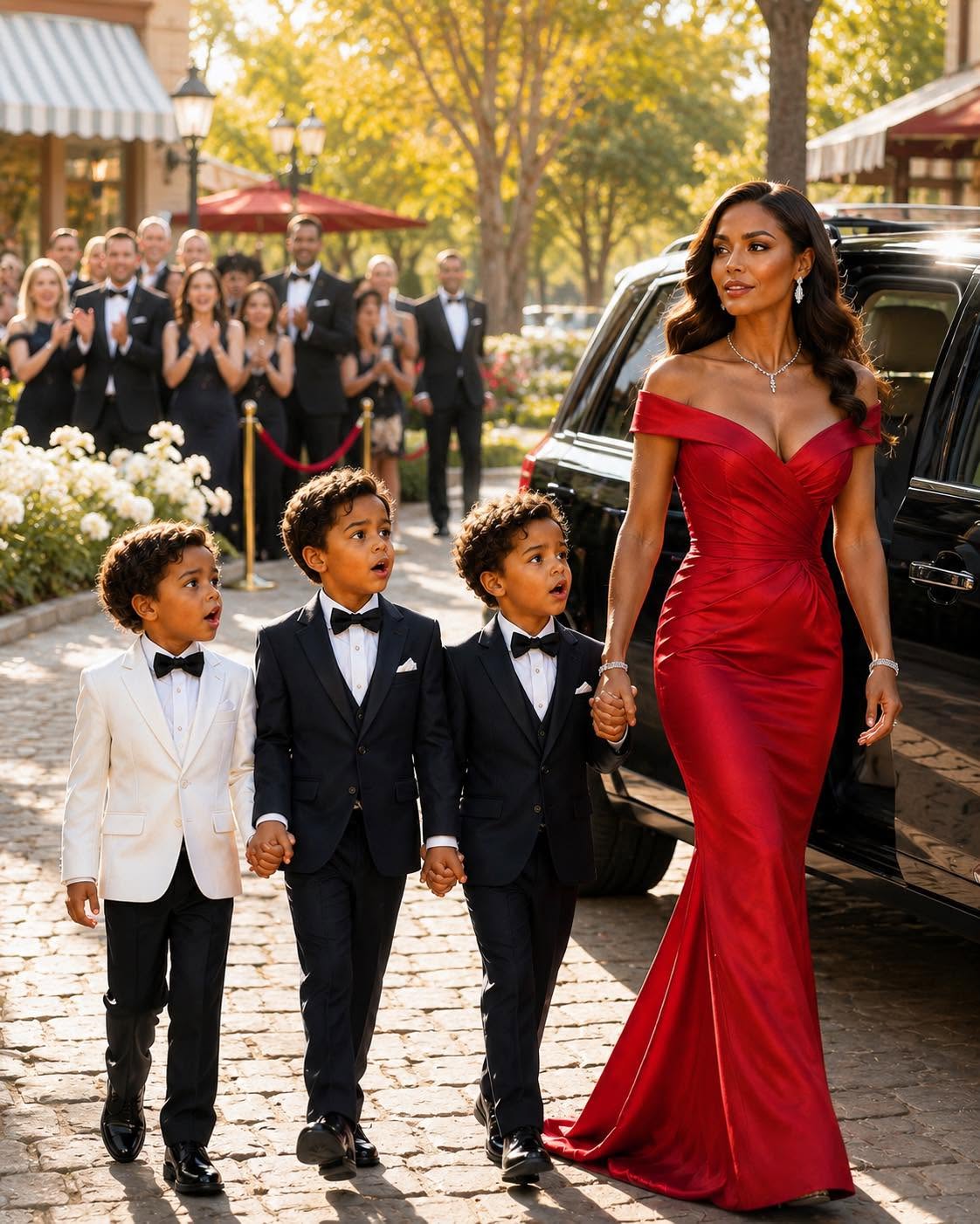I Took My 5-Year-Old Triplets to My Millionaire Ex-Husband’s Wedding… And The Second His Family Saw Them, The Whole Mansion Went De@d Silent.