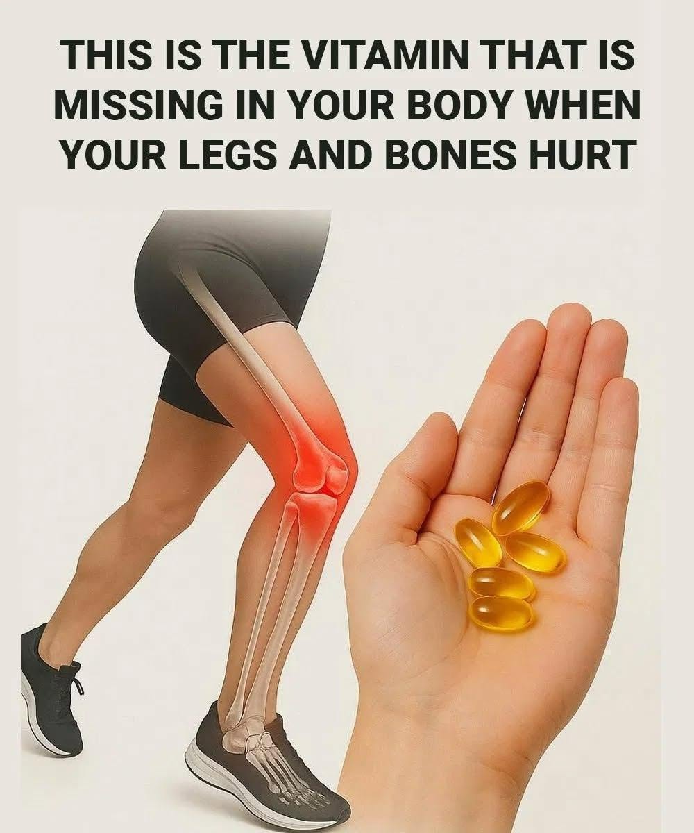 🦴 The Vitamin Your Body May Be Missing When Legs and Bones Ache: It’s More Common Than You Think