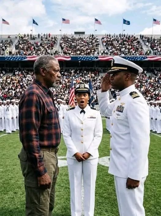 I drove eighteen hours in an old semi-truck to watch my daughter become an Army officer… but before the ceremony ended, a three-star general noticed the worn leather band on my wrist and went completely silent.