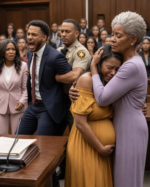 At my divorce hearing, I was eight months pregnant when the judge ruled that I would leave with nothing. My husband smirked, certain he had won. “Let’s see how you and that baby survive without me,” he sneered