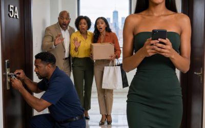 I canceled my trip to keep an eye on my inherited apartment and discovered my family moving in with a locksmith: “She’ll only cry for a few days,” they said… but they didn’t know the police were already on their way.