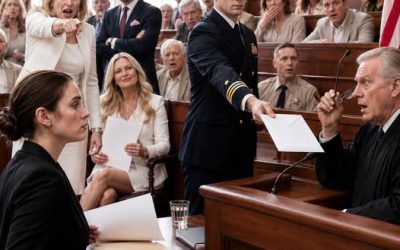 To hand my father’s entire inheritance over to my sister, my own mother sued me. She declared before the jury, “This child has never served a single day in uniform!” As the entire hometown glared at me in pure disgust, I remained completely unfazed and silent. The turning point came when my JAG lawyer submitted a white envelope straight from the Pentagon. The judge’s face paled as he took off his glasses. “Classified documents?! All rise!”