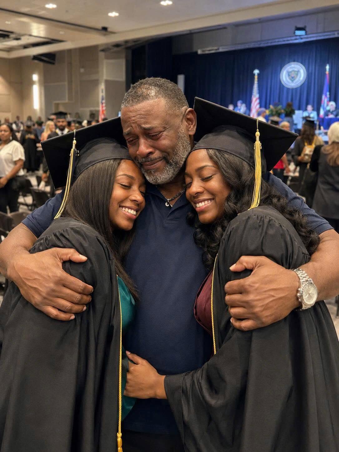 MY WIFE WALKED OUT ON OUR TWIN DAUGHTERS JUST DAYS AFTER THEY WERE BORN. EIGHTEEN YEARS LATER, SHE SHOWED UP AT THEIR GRADUATION WITH A “SPECIAL SURPRISE.” BUT WHAT MY GIRLS DID NEXT LEFT ALL 300 PEOPLE IN THE AUDITORIUM COMPLETELY SILENT.