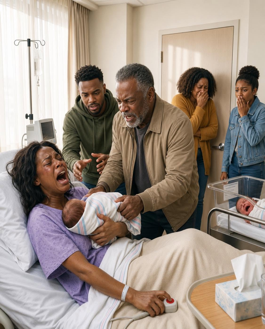 My husband d:ied 4 days before I gave birth to twins. Then my family stormed into my hospital room, my dad stole my newborn son, and handed him to my brother