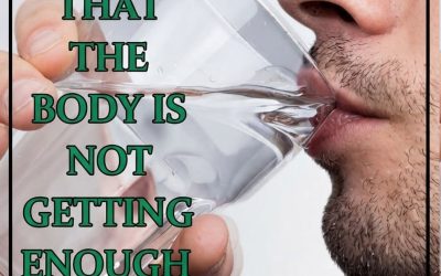 8 signs that the body is not getting enough water