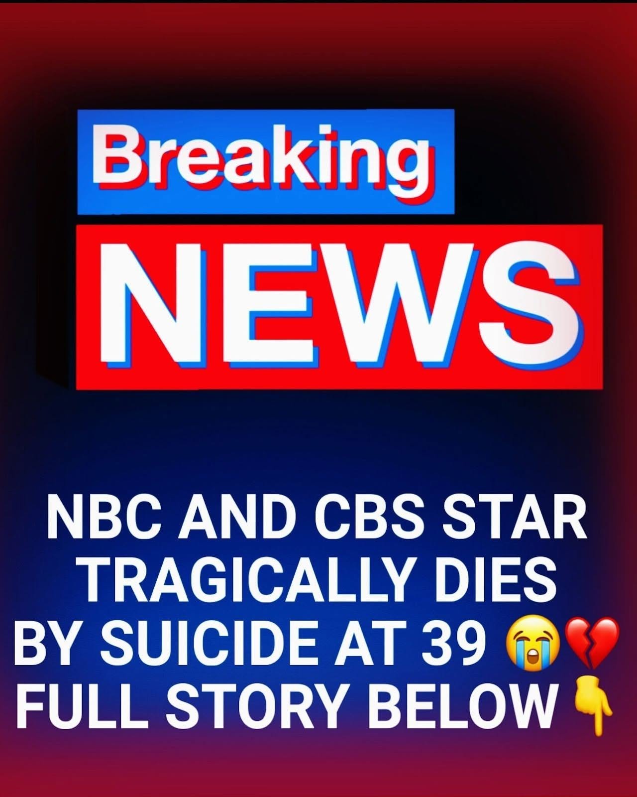 💔 GONE TOO SOON: POPULAR NBC & CBS ACTOR DEAD AT 39 — FANS IN DISBELIEF OVER TRAGIC DETAILS, read more in comment