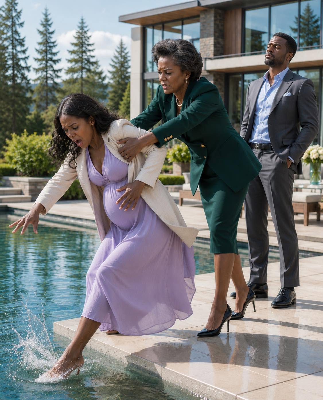 My Mother-In-Law Said My Child Belonged Within The Family Structure, Not With Me. Minutes Later, I Was Pulled From The Pool, My Husband Claimed I Had Imagined The Pregnancy, And A Doctor Finally Said The Words They Tried To Hide: Your Baby Is Alive.