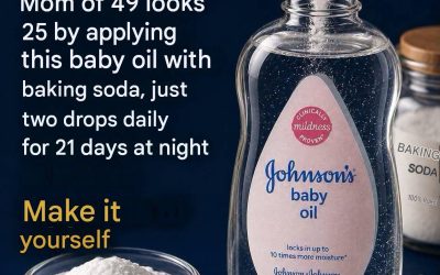 Baby oil with this bicarbonate mixture: