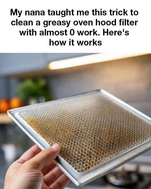 The Easiest Way to Clean a Greasy Oven Hood Filter
