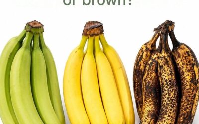 Which banana is the healthiest: green, yellow, or brown?