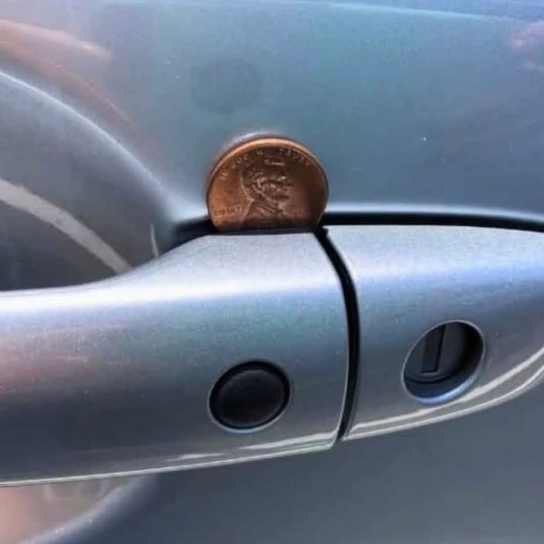 If You See a Penny in Your Car Door Handle, This is What It Might Mean