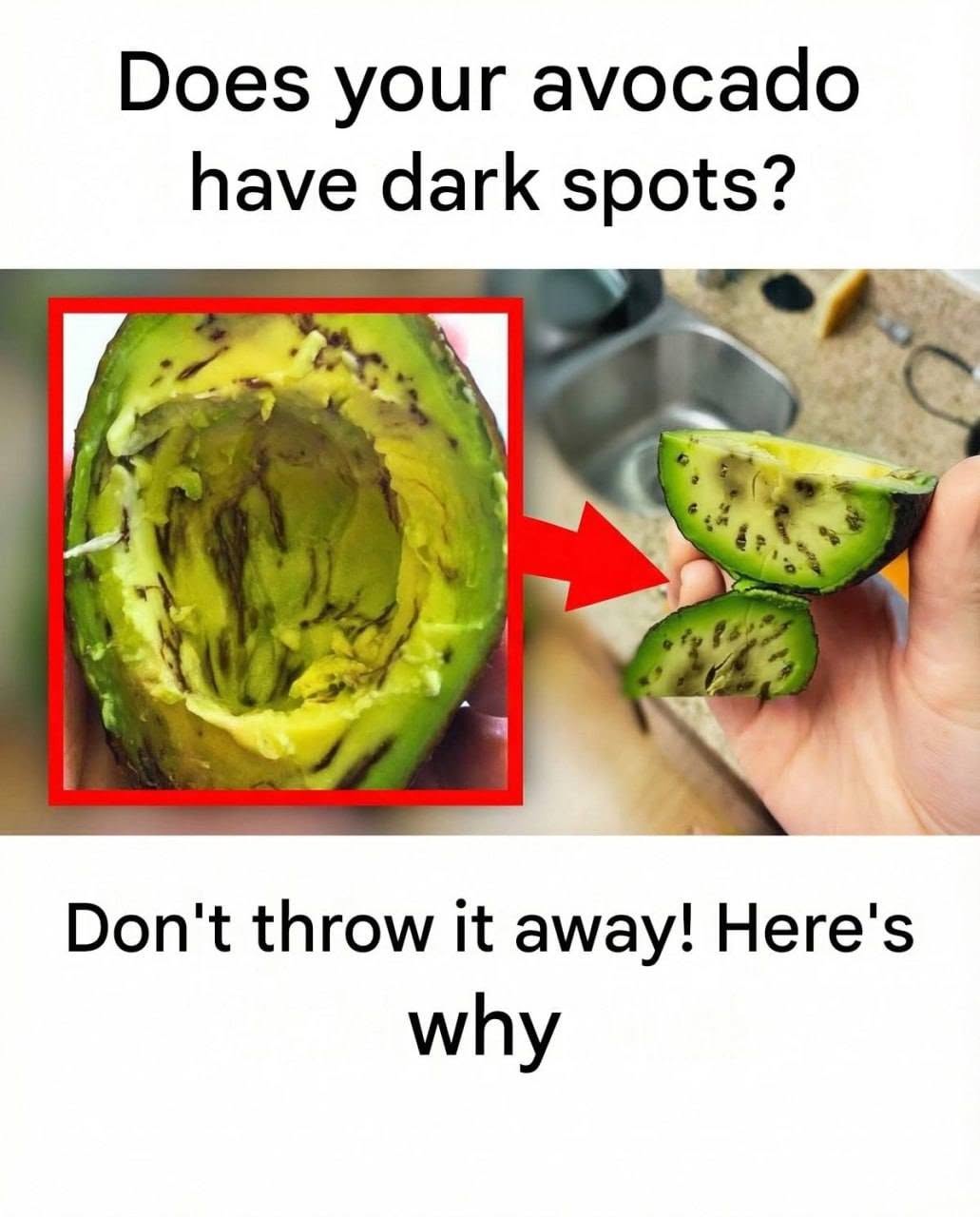 Does your avocado have dark spots? Don’t throw it away! Here’s why