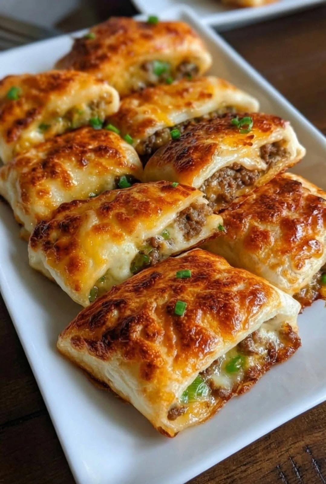 Cheesy Beef Taco Pockets