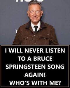 ⚠️ Warning: The Story Behind This Viral Bruce Springsteen Image Isn’t as Simple as It Looks 🎤 You Have to Know the Full Story! 👀 See more…
