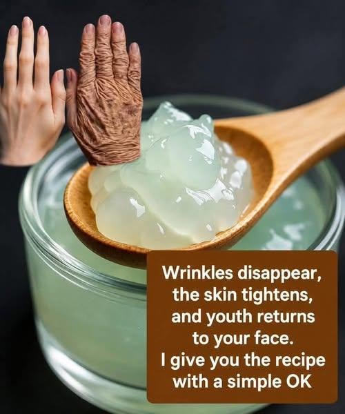 Wrinkles disappear, skin tightens, and youth returns to your face! To continue receiving my recipes, just say…Thank you!