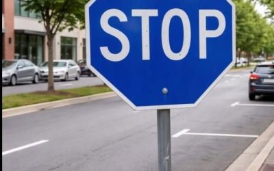 Why Some Stop Signs Are Blue—and What Drivers Should Do 🤩Full Article Comment