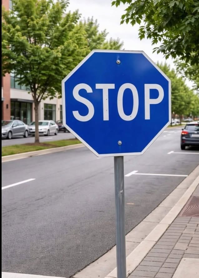 Why Some Stop Signs Are Blue—and What Drivers Should Do 🤩Full Article Comment