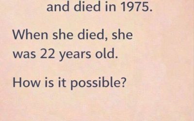 Riddle: This woman was born in 1975