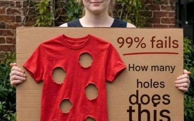 99% of people are wrong… How many holes does this shirt really have?