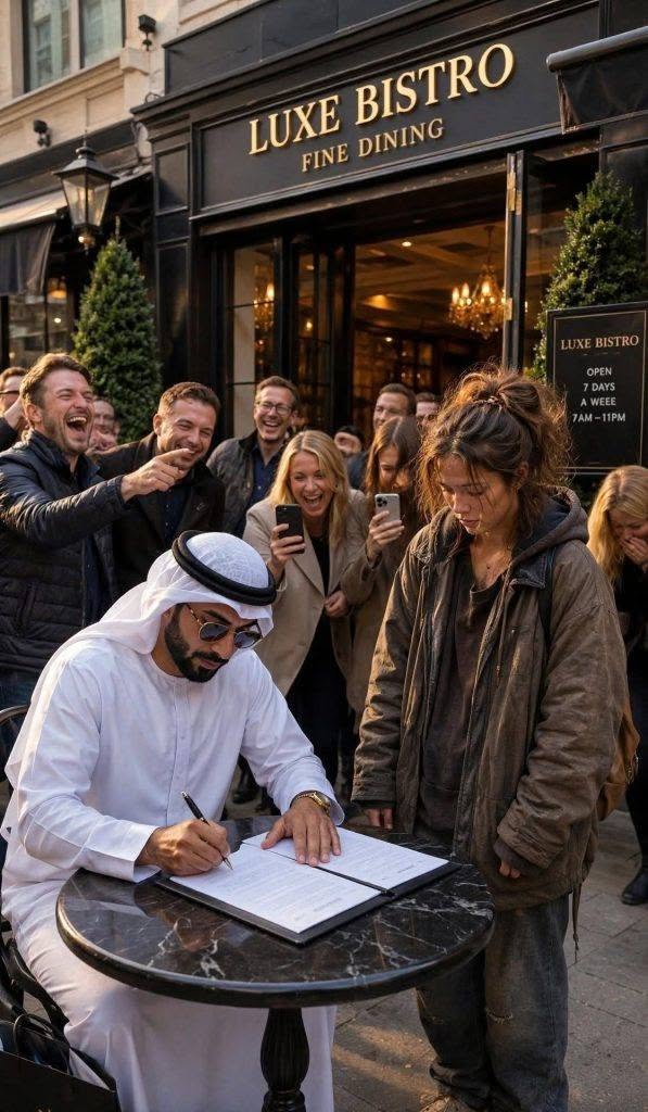 A sheikh jokingly sold his fancy restaurant to a homeless woman for just a dollar. A month later, he passed his old restaurant and could not believe what he was seeing… 😮 kara
