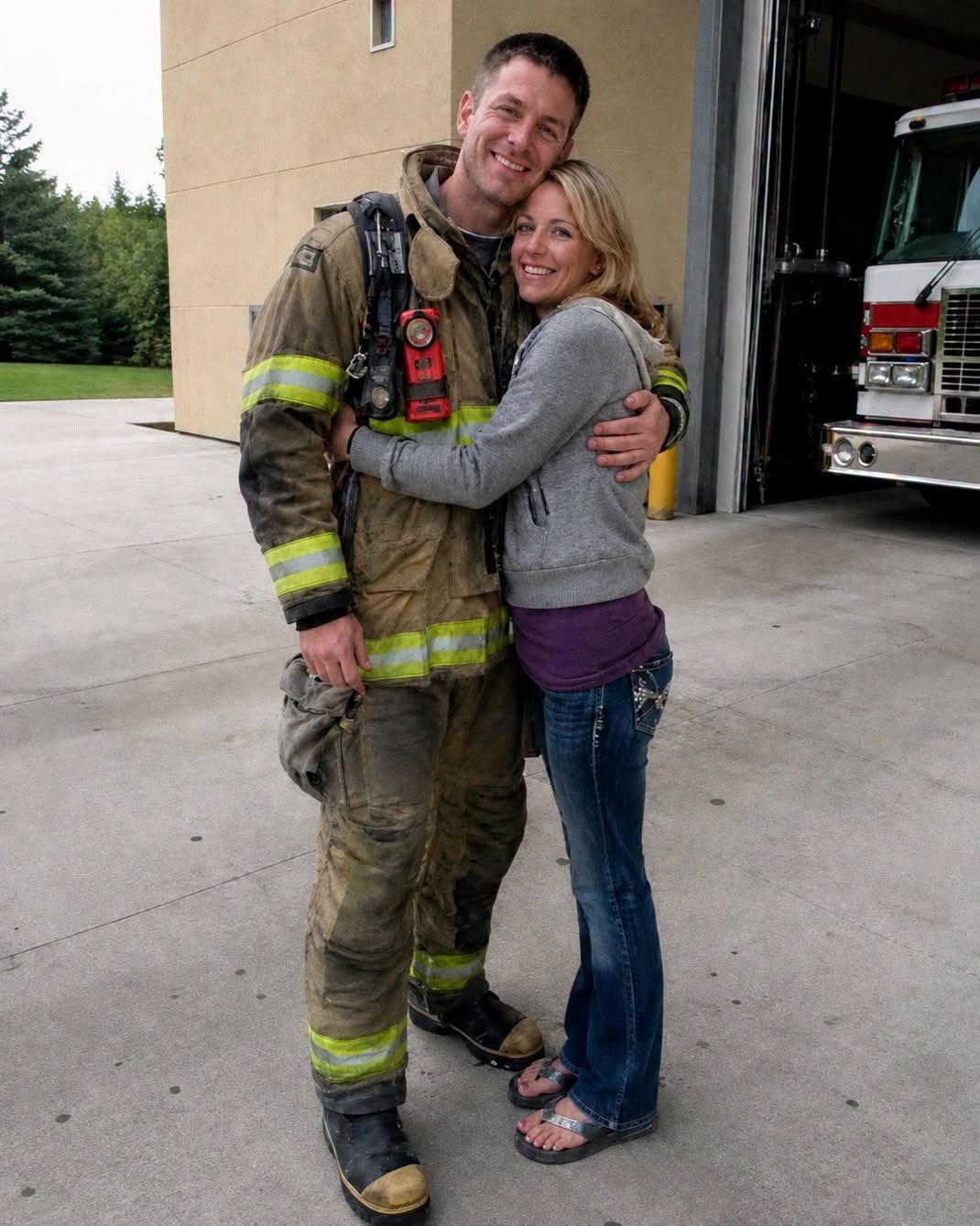 I Surprised My Firefighter Husband at Work for His Birthday — Then His Captain Told Me Something I Never Expected